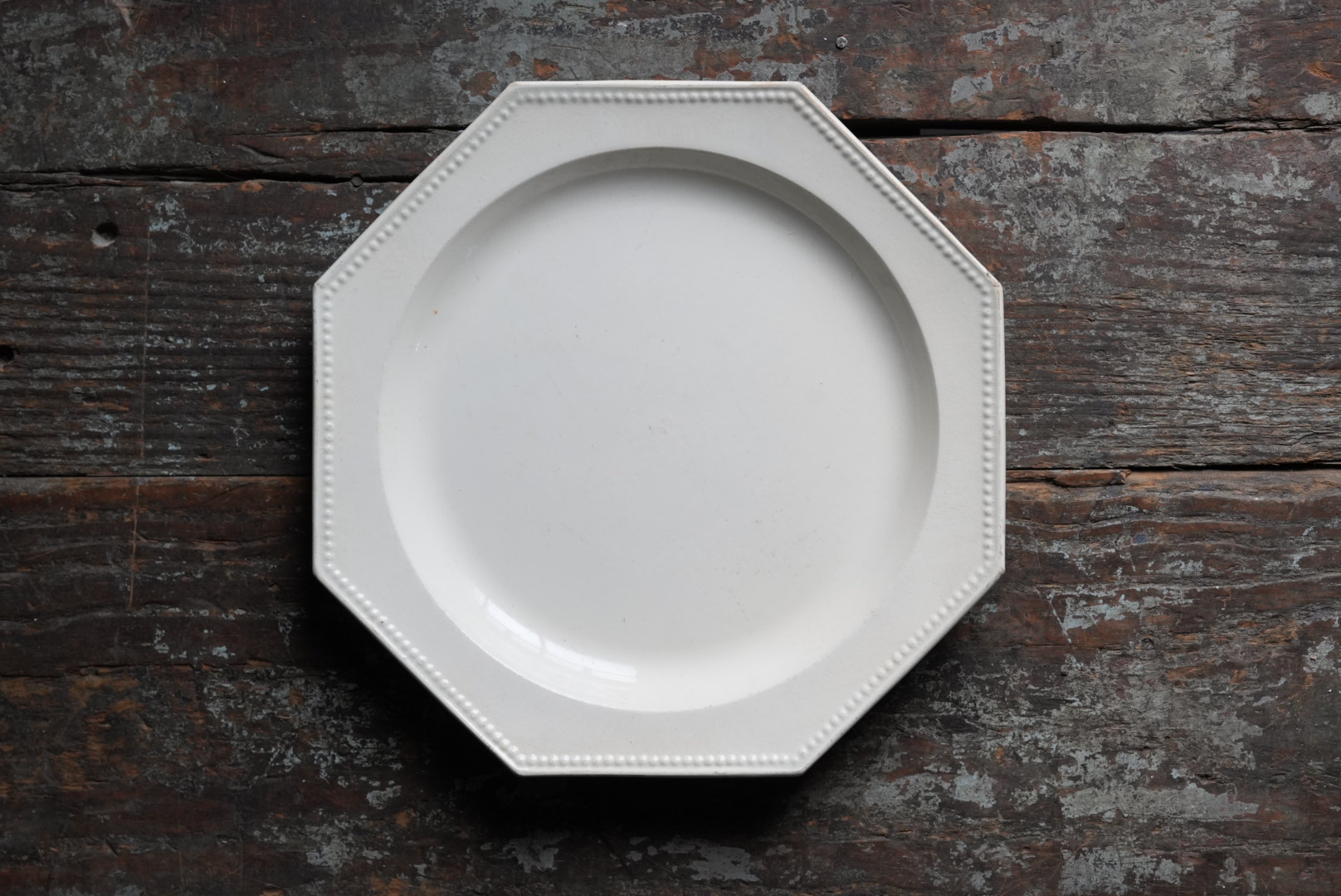 gallery yaichi/antique/tableware/Faience Fine Octagonal Plate
